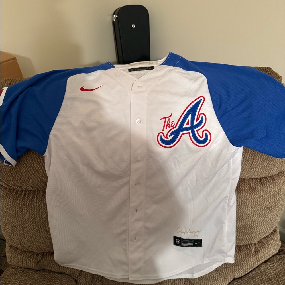 Austin Riley Atlanta Braves Nike Home City connect Jersey size Men’s L